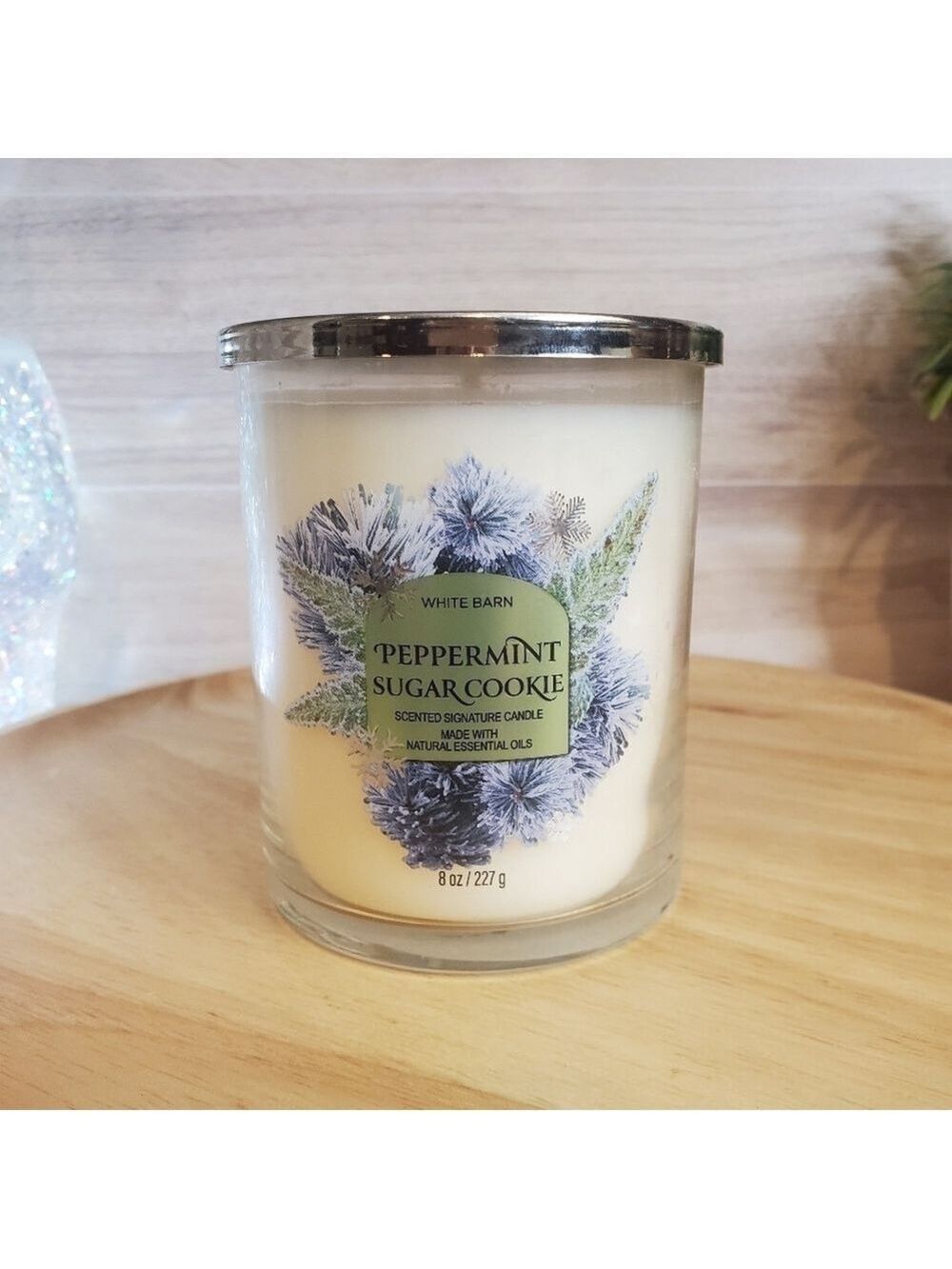 Bath and Body Works Peppermint Sugar Cookie Single Wick Candle